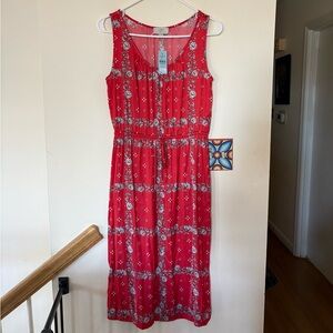 NWT LOFT Vibrant Red Dress - Size SP